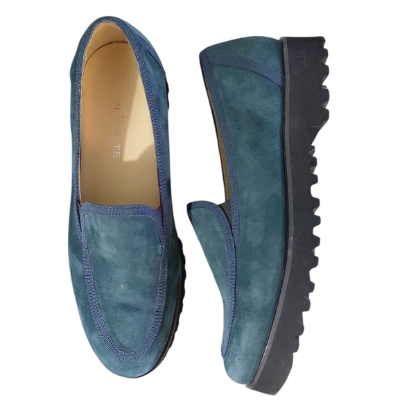 Ron White Solina Platform Lug Sole Green Loafer Flat Size 8.5 - Picture 11 of 13